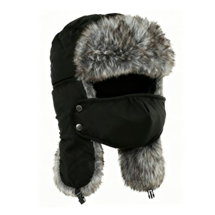 Trapper Hat Ear Flap - Buauty Fur Trapper Hat for Men