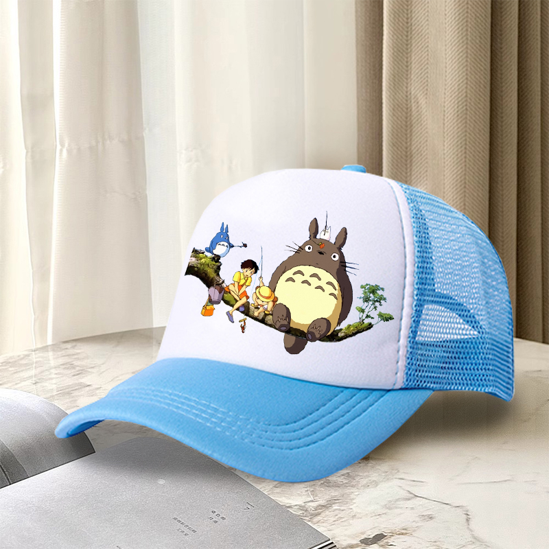 Trucker Cap Mesh - Totoro Baseball Cap Women Cute Cartoon