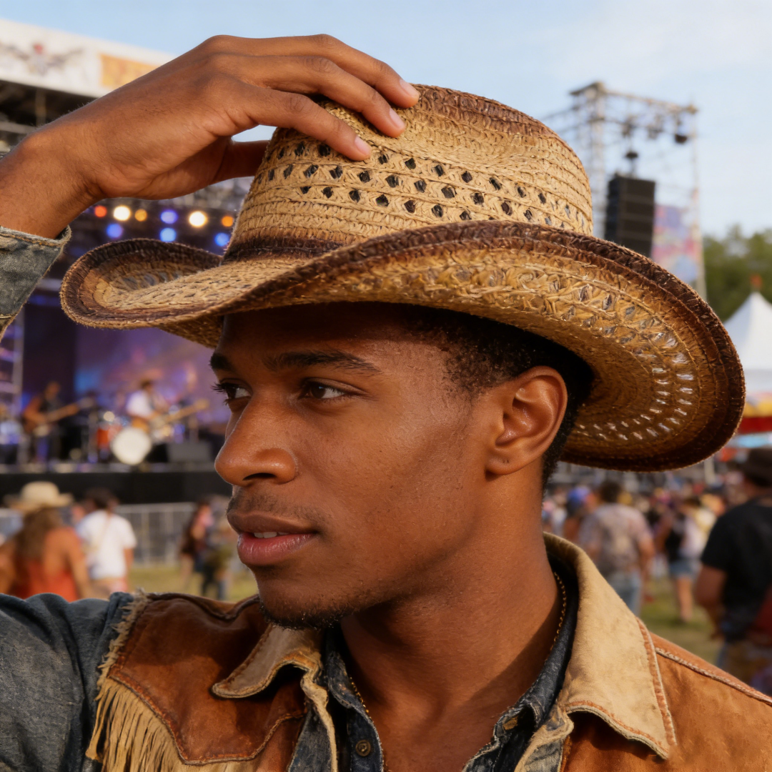 1PC Straw Western Cowboy Hat H - огляд і ціна Cowboy Hat Straw