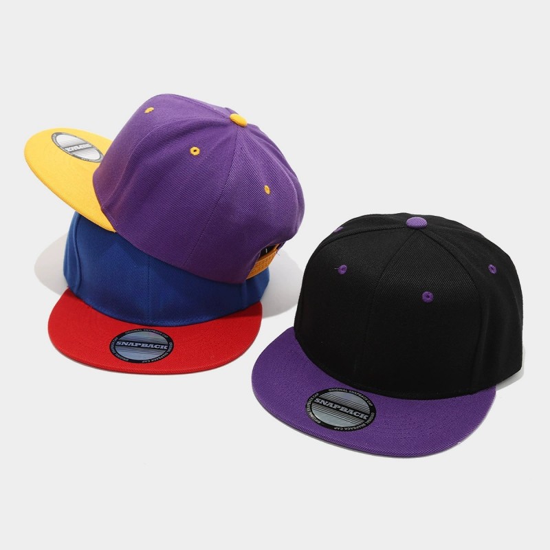 Two-Tone Color-Blocking Hip-Ho - огляд і ціна Snapback Hat Flat