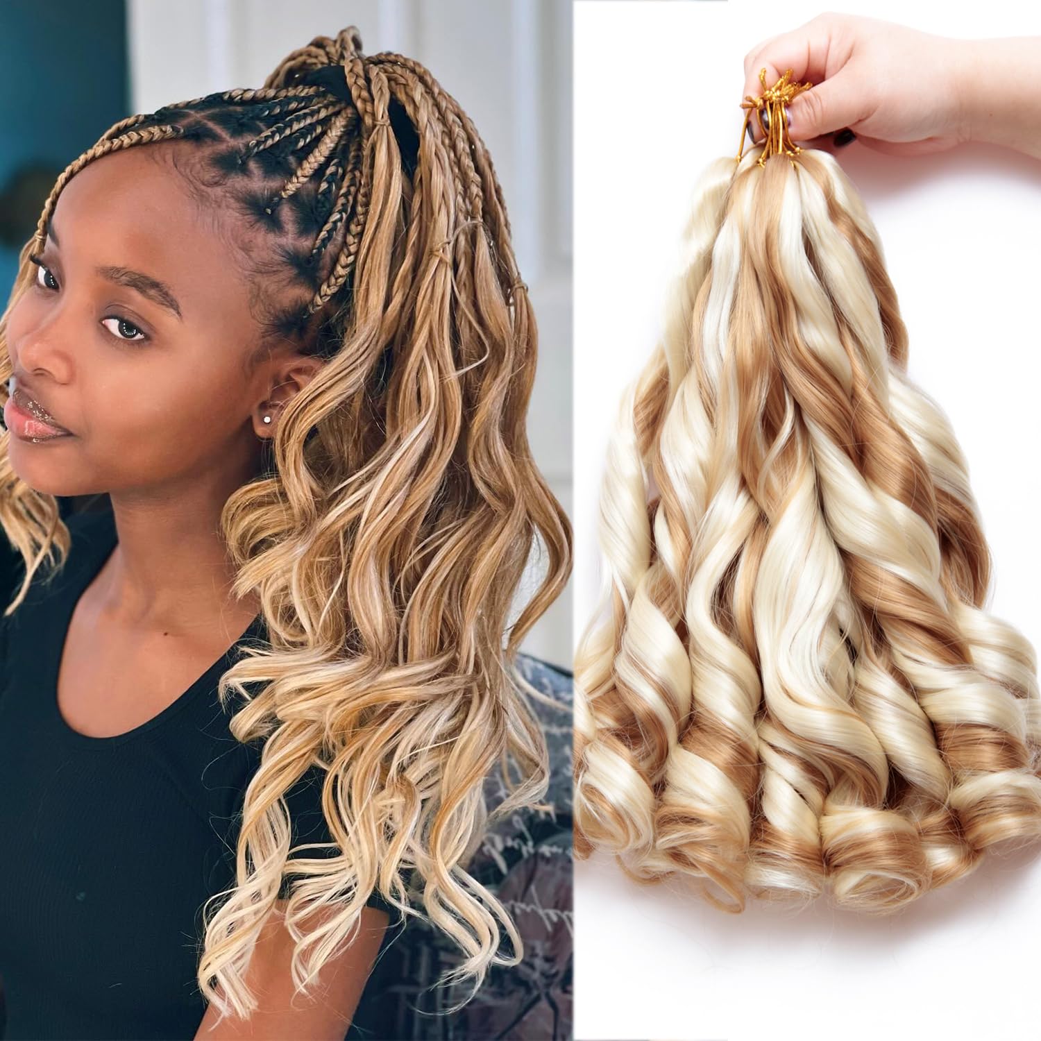 French Curly Braiding Hair 8 P - огляд і ціна Beret French Wool