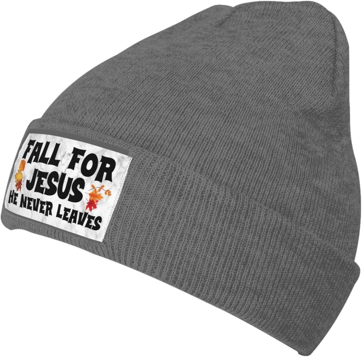 Fall For Jesus He Never Leaves - огляд і ціна Beanie Cuffed Knit