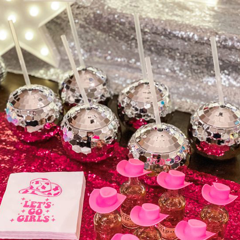 Disco Ball Cups Cowboy hat Dis - огляд і ціна Cowboy Hat Straw