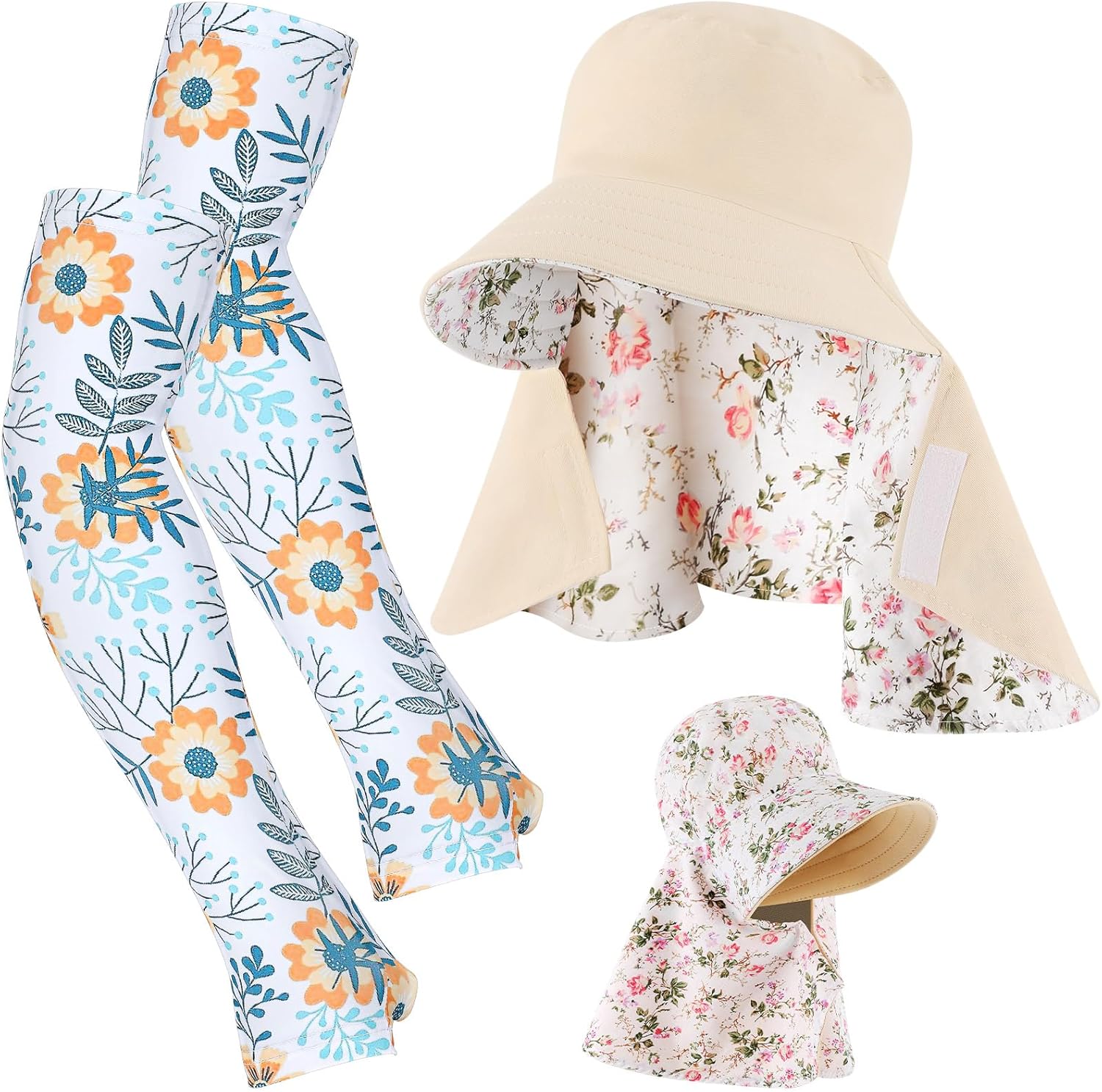 2 Pcs Floral Garden Hat for Wo - огляд і ціна Visor Sun Hat