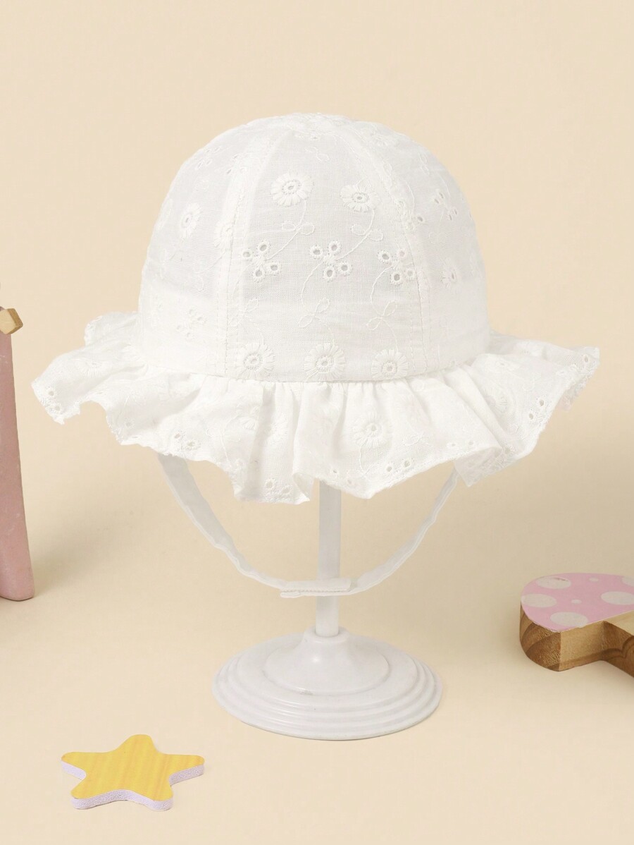 White Floral Embroidery Bucket - огляд і ціна Bucket Hat Cotton