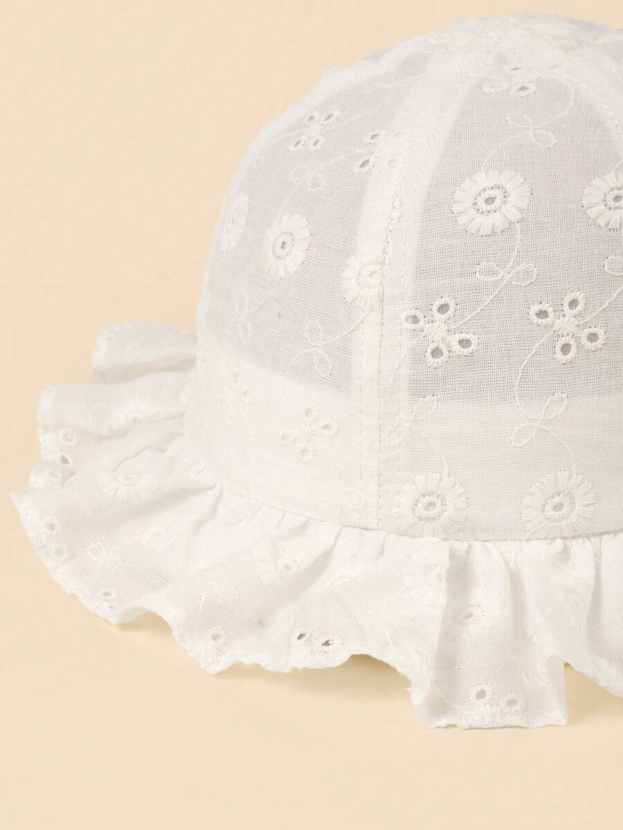 White Floral Embroidery Bucket - огляд і ціна Bucket Hat Cotton