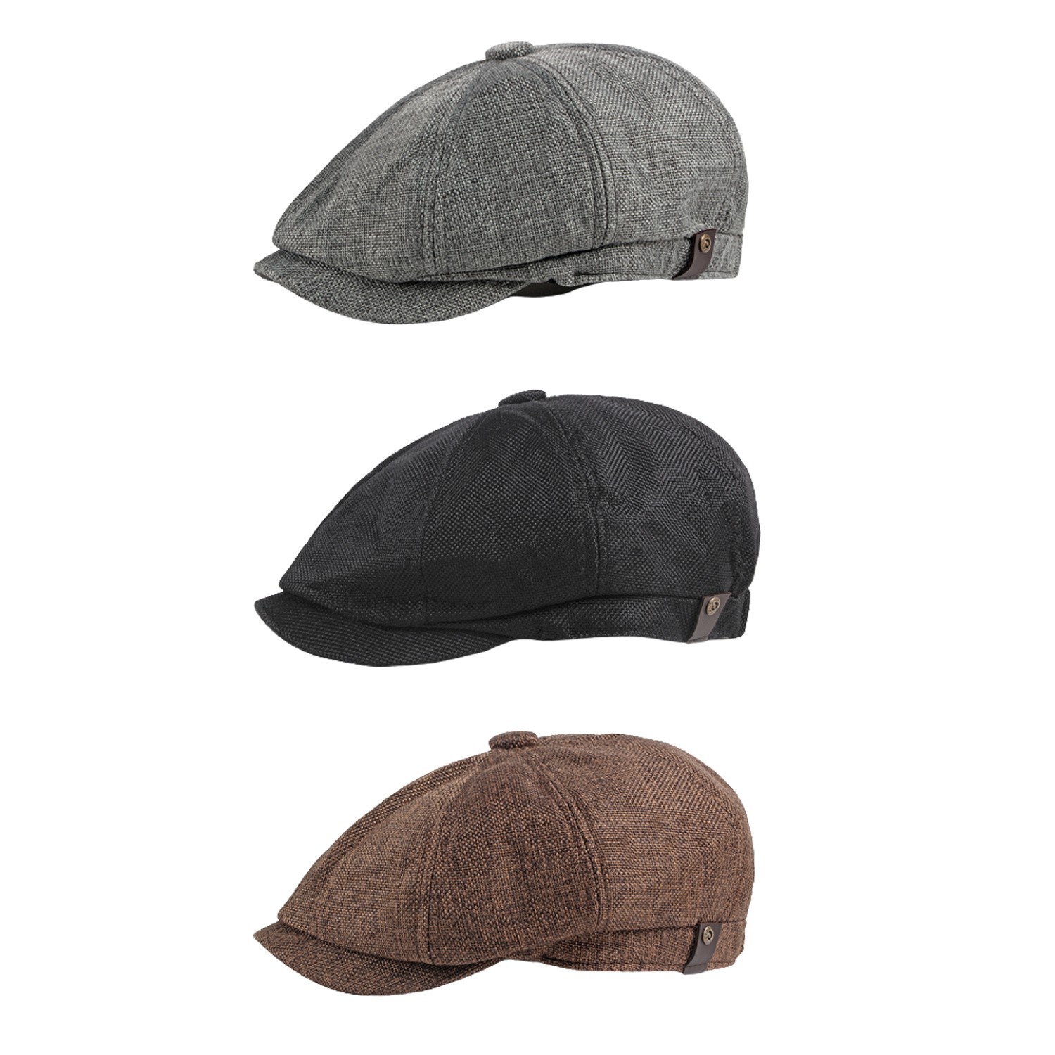 Men Classic 8 Panel Newsboy Ga - огляд і ціна Newsboy Cap Ivy