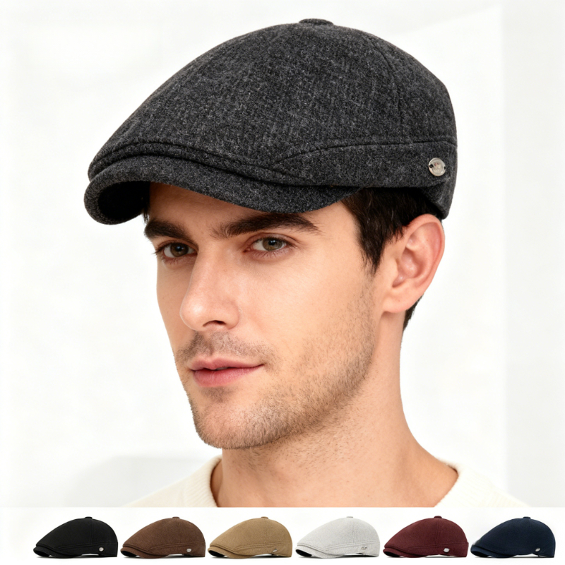 Men's Autumn Winter Wool Blend - огляд і ціна Beret French Wool