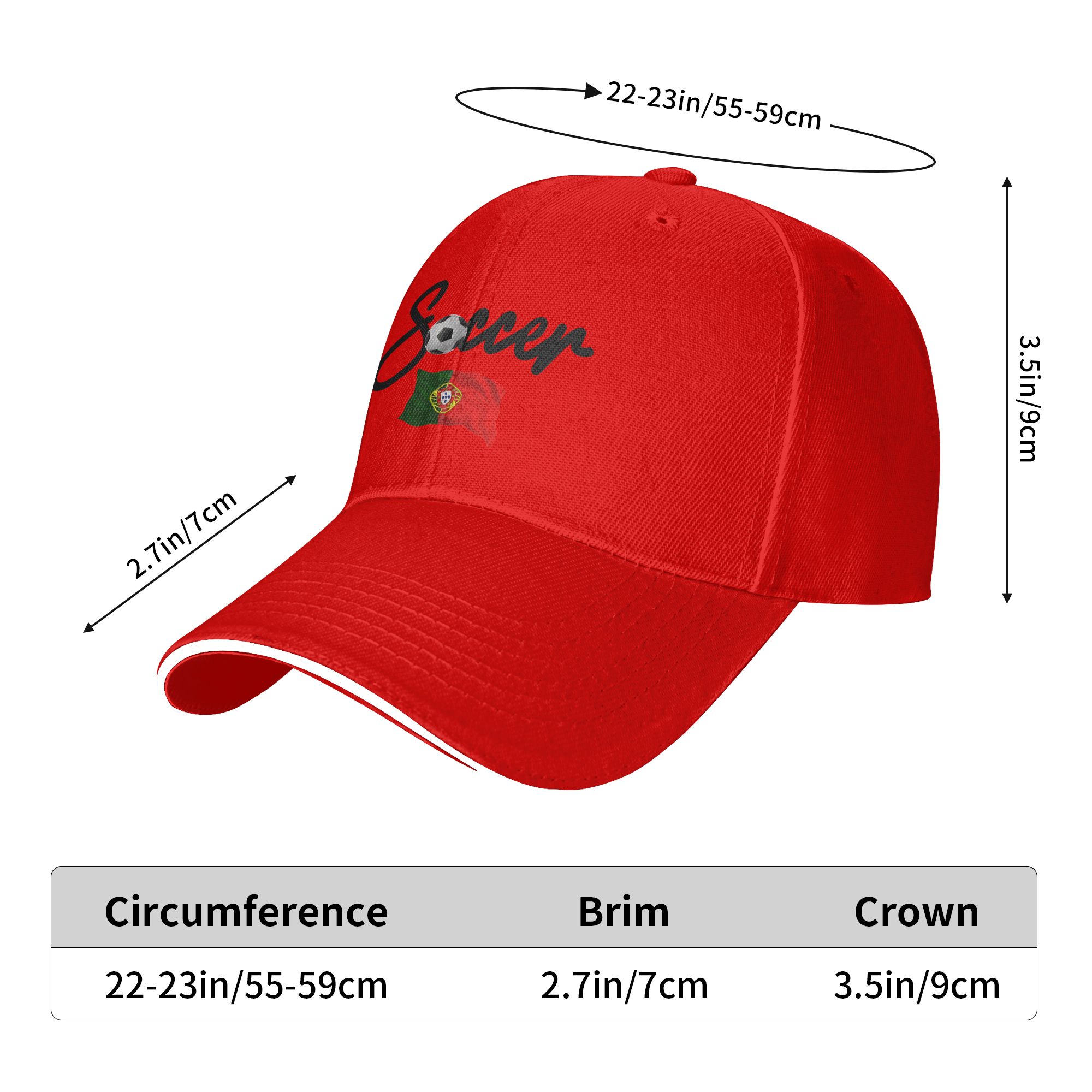 Men Women Portugal Flag soccer - огляд і ціна Golf Cap Dad