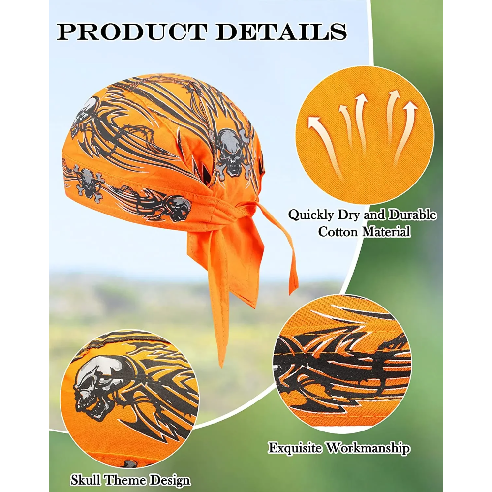 1pc Cycling Skull Pirate Cap H - огляд і ціна Skull Cap Helmet Liner